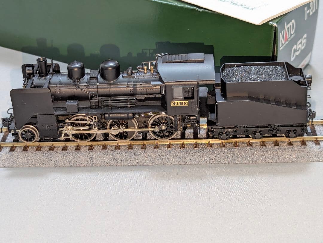 KATO　C56　蒸気機関車　【1-201】　HOゲージ　パーツ取付済み　②