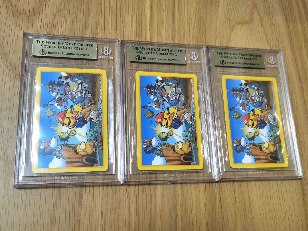 BGS10☆マリオピカチュウ ハート J Q K ポケモンカード トランプ