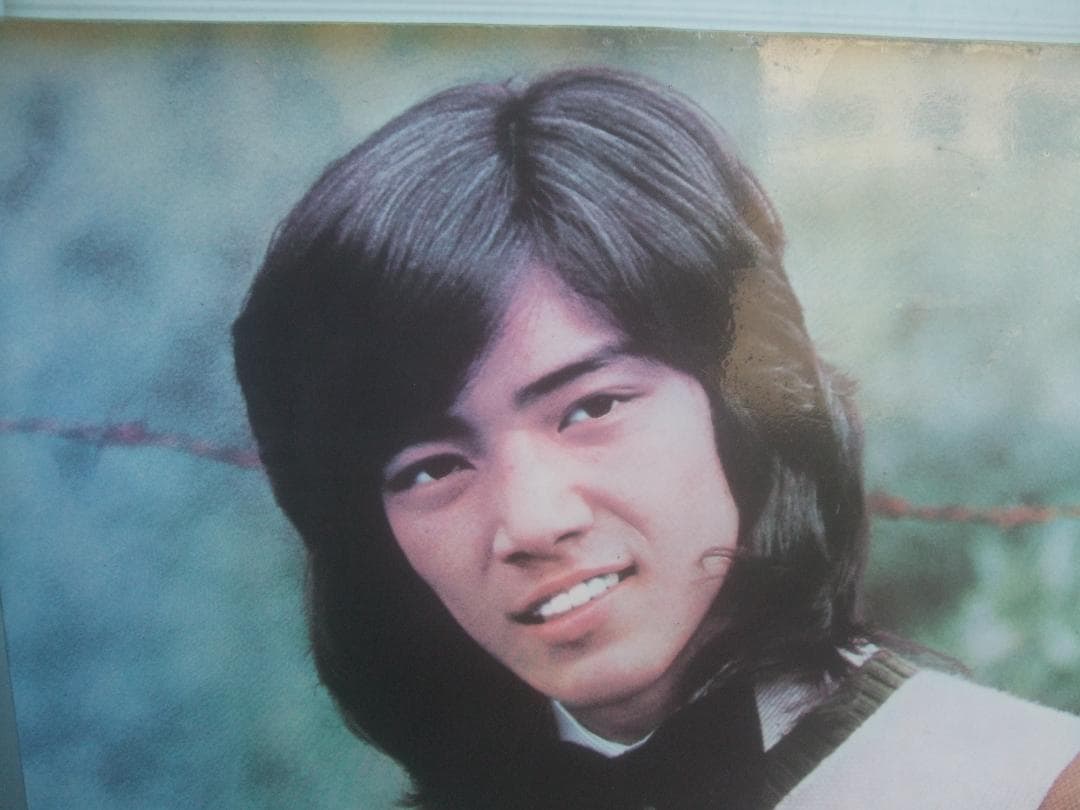 野口五郎★カラーポスター、木製フレーム付き