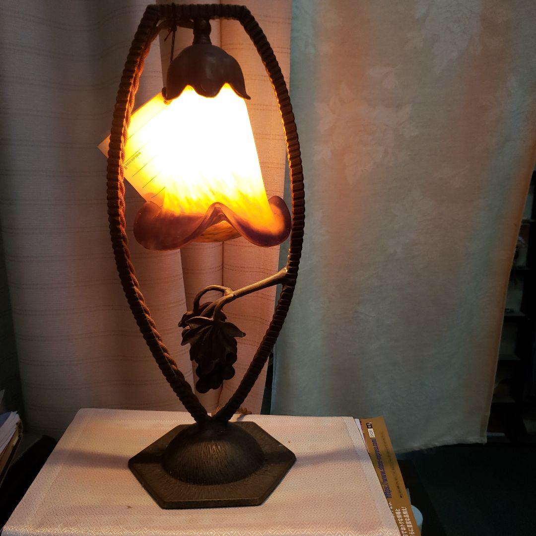 蔵出し大特価上質ARTNOBELアールヌーボー風ランプ40×17cm　2,6kg