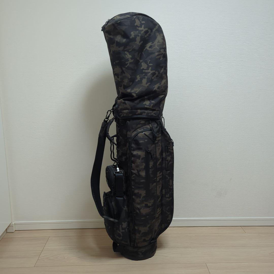 TIGORA 迷彩キャディバッグ ナイロン製 フード付き