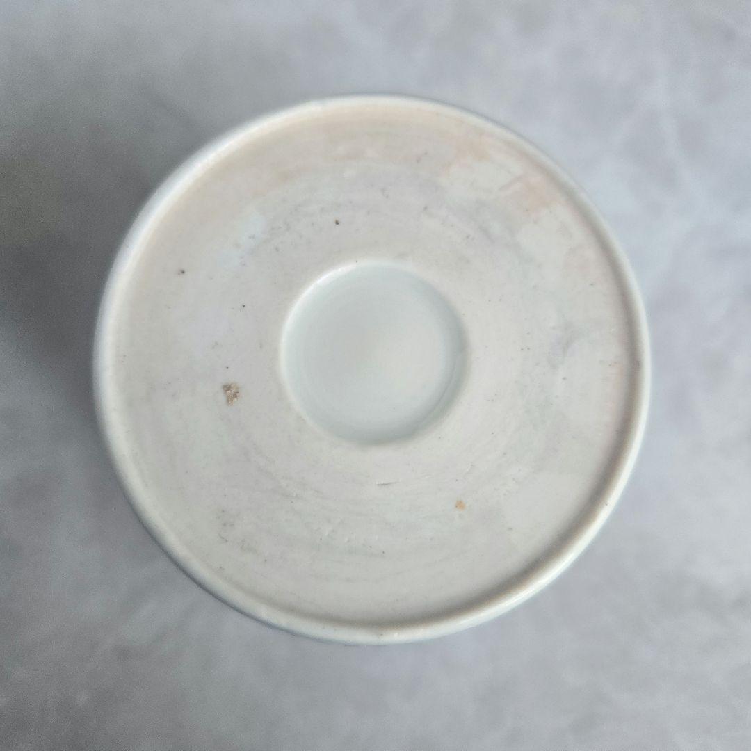 大ぶり　古伊万里　染付　蛸唐草　猪口　蕎麦猪口　骨董　アンティーク　江戸時代