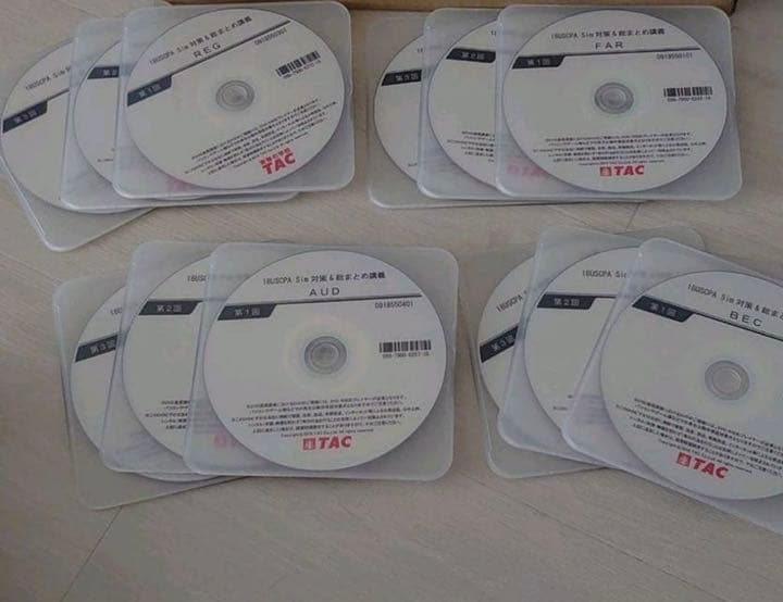 USCPA 2018年 直前対策テキスト 講義CD ベッカー