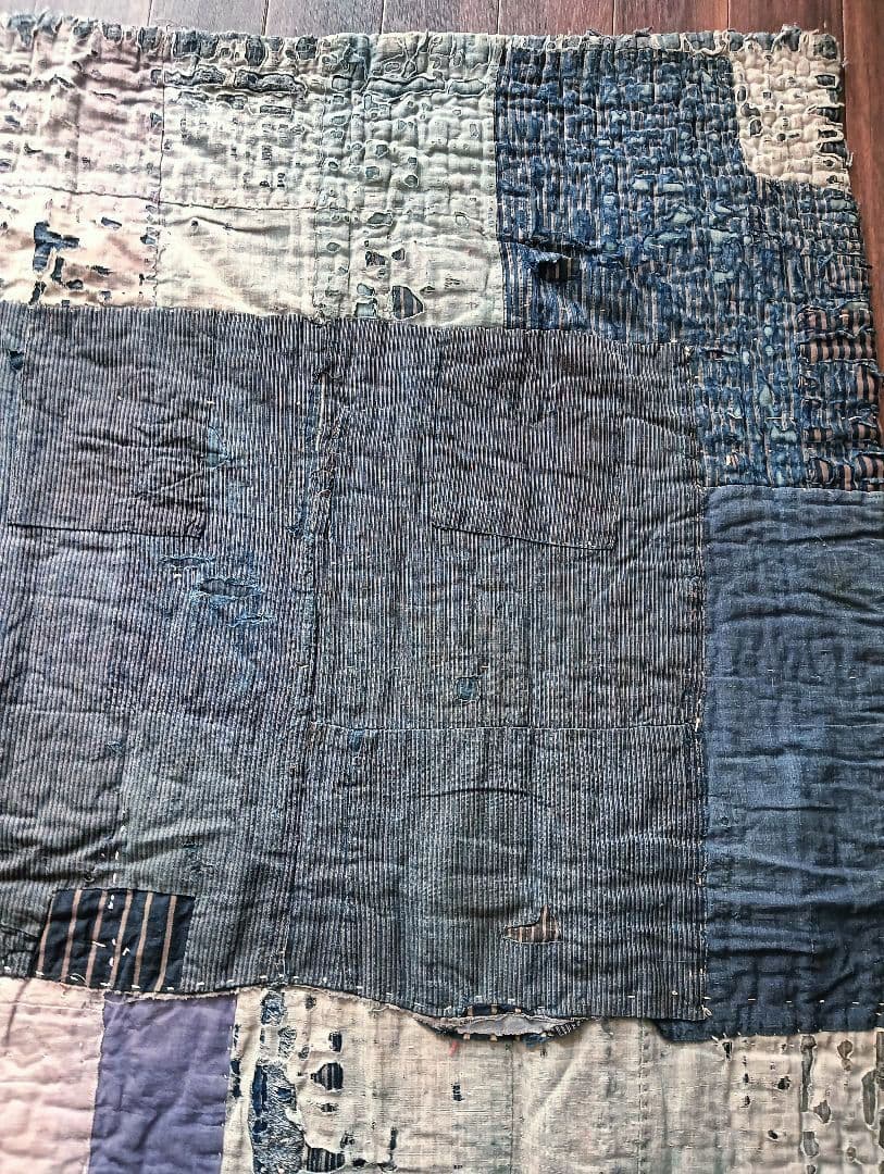 3kg厚手　究極の襤褸敷物　退廃的　boro japan vintage