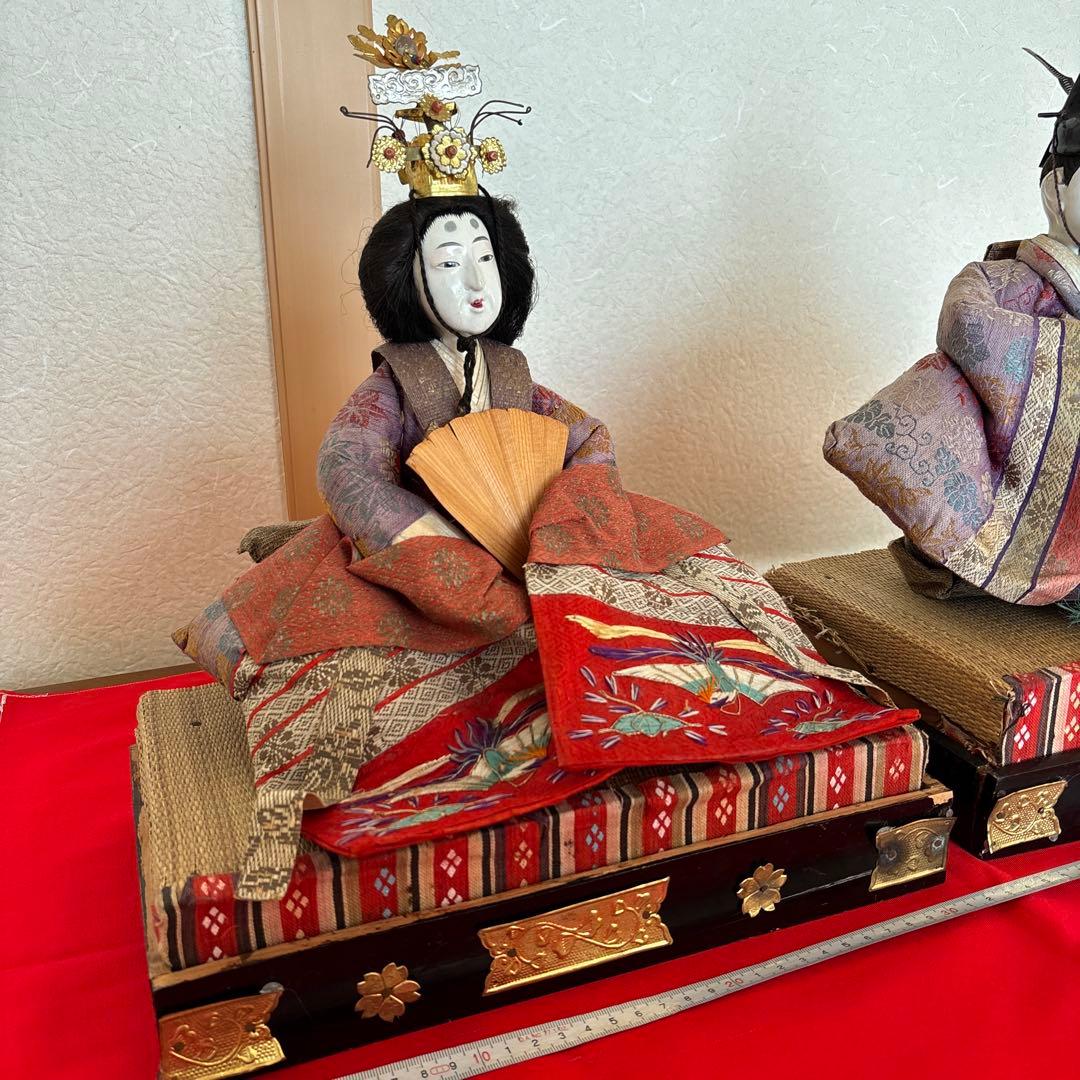 大正 昭和初期 雛人形 アンティーク 骨董 レトロ 戦前 ひな人形