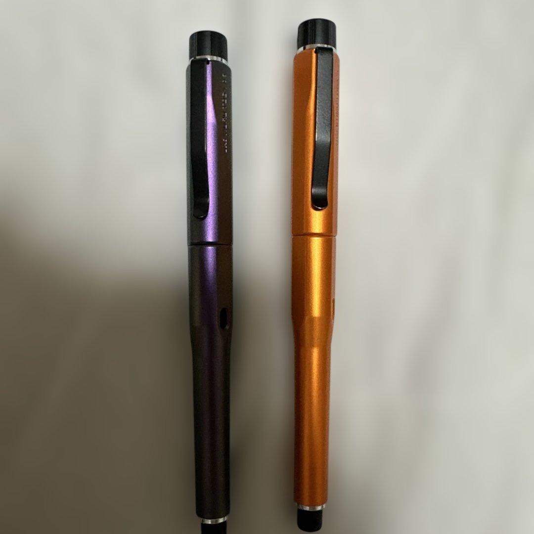 uniクルトガダイブオーロラパープル&トワイライトオレンジ0.5mm