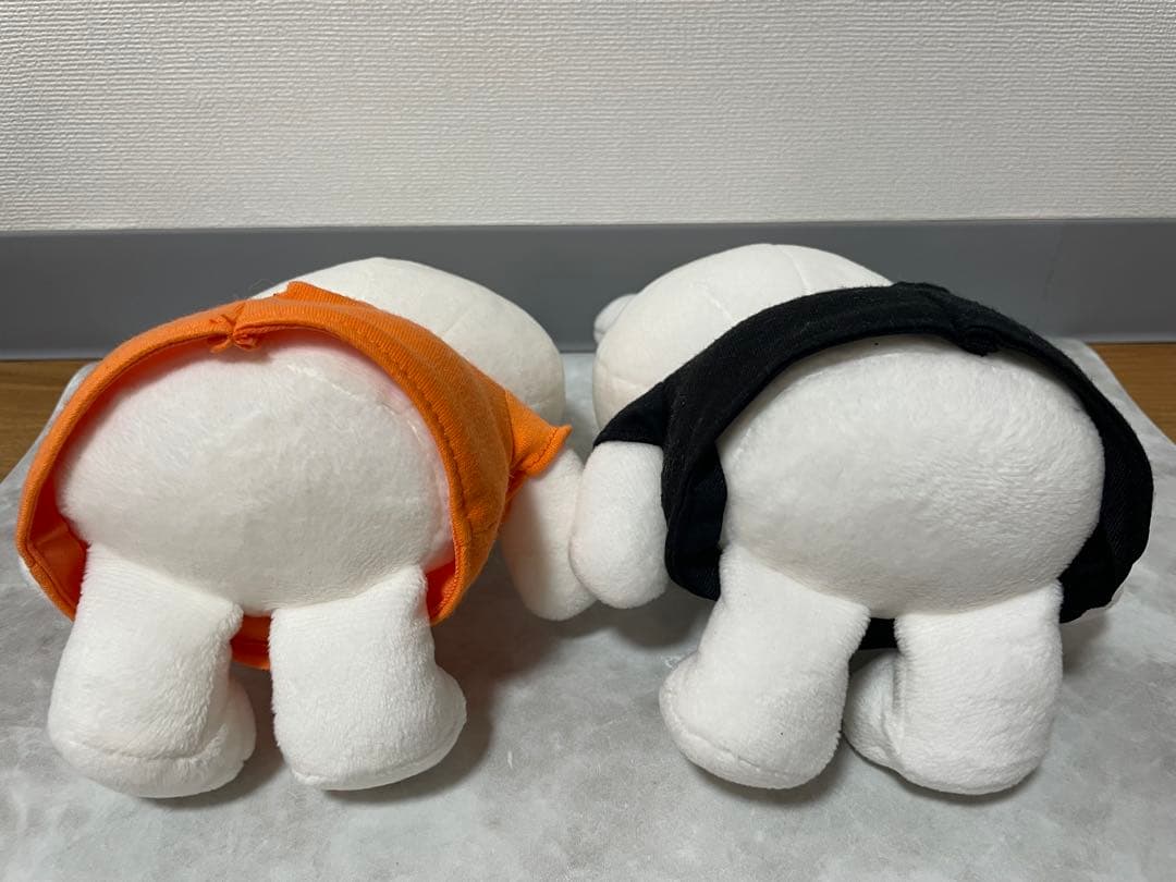 ミッフィー　60周年　60th オレンジ　ブラック　ぬいぐるみ　2点セット