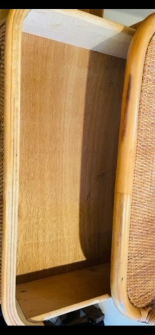 美品♦️しっかりとした コンパクト ラタンチェスト♦️ブラウン 籐家具♦️送料込