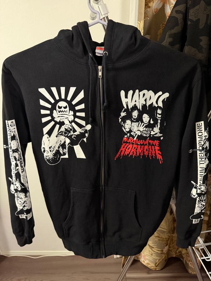 マキシマムザホルモン ハードコアチョコレート ヘドバン大虐殺パーカーXXLサイズ