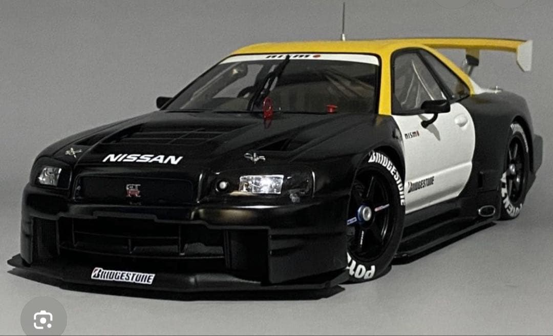 ミニカー AUTOart 1/18 GT-R R34 2001 JGTC 2001
