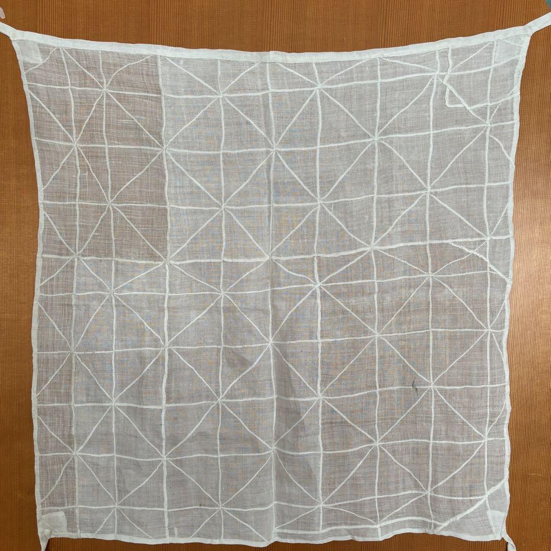 【約69cm】ポジャギ　韓国　アンティーク　骨董　モシ　麻　風呂敷　チョガッポ