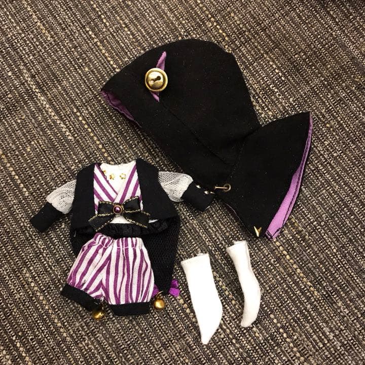 オビツ11 ねんどろいど どーる 服 ハロウィン 黒猫 着物 きつね 和風セット