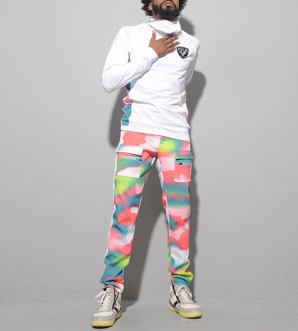 ラッセルノ ゴルフ スキニー カーゴパンツ パターン マルチカラー 2XL 7