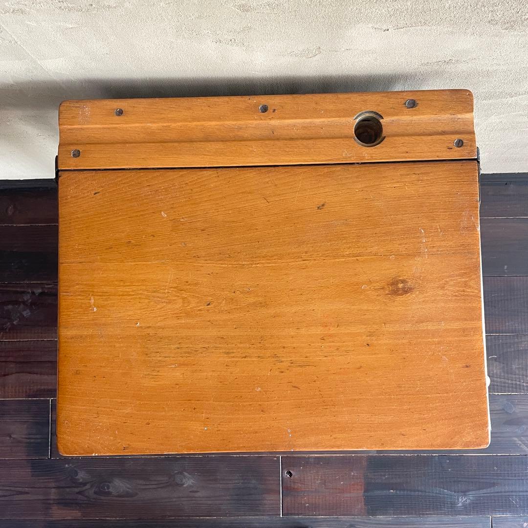 イギリス製　アンティーク　小学生　机　テーブル