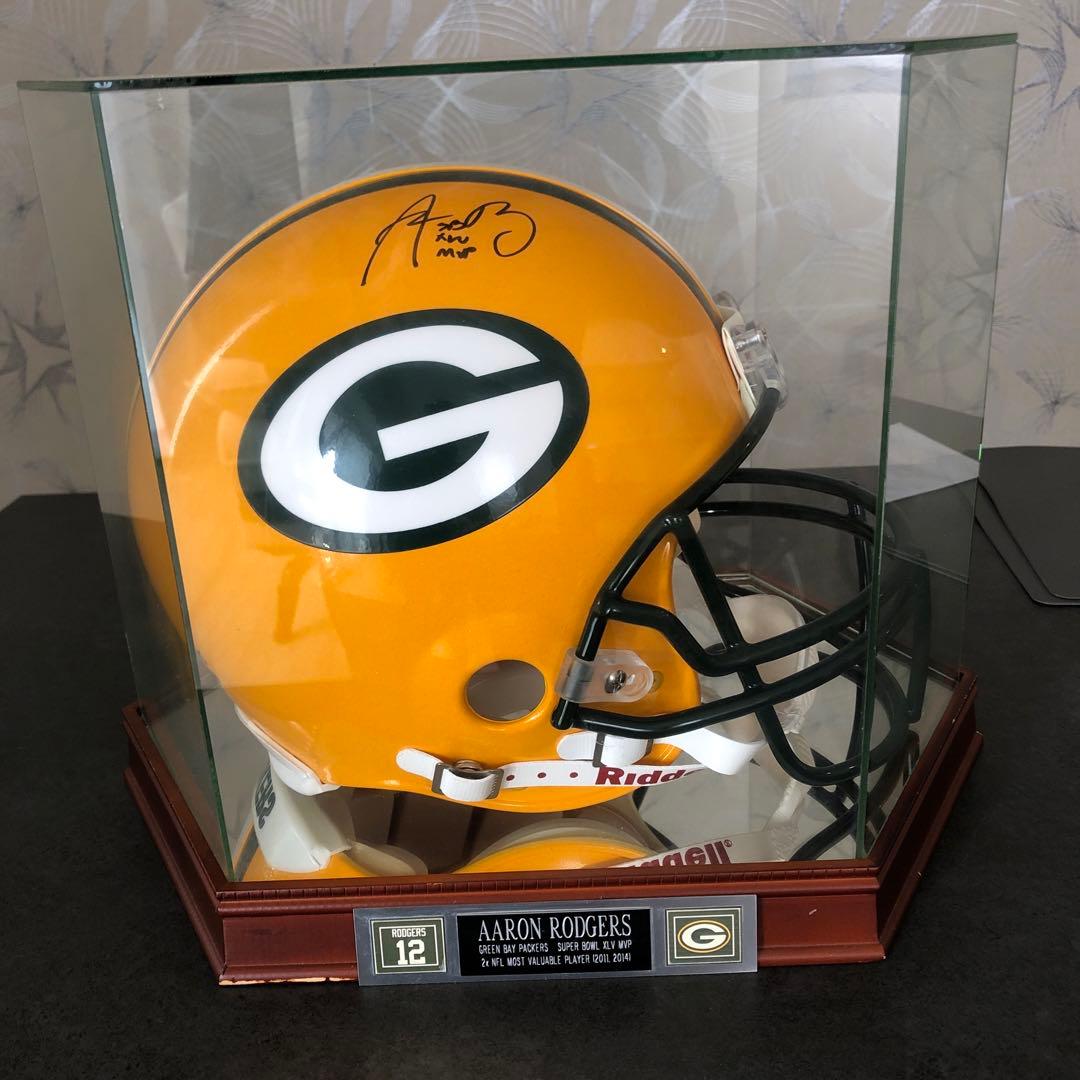 アーロンロジャース Green Bay Packers サイン入りヘルメット