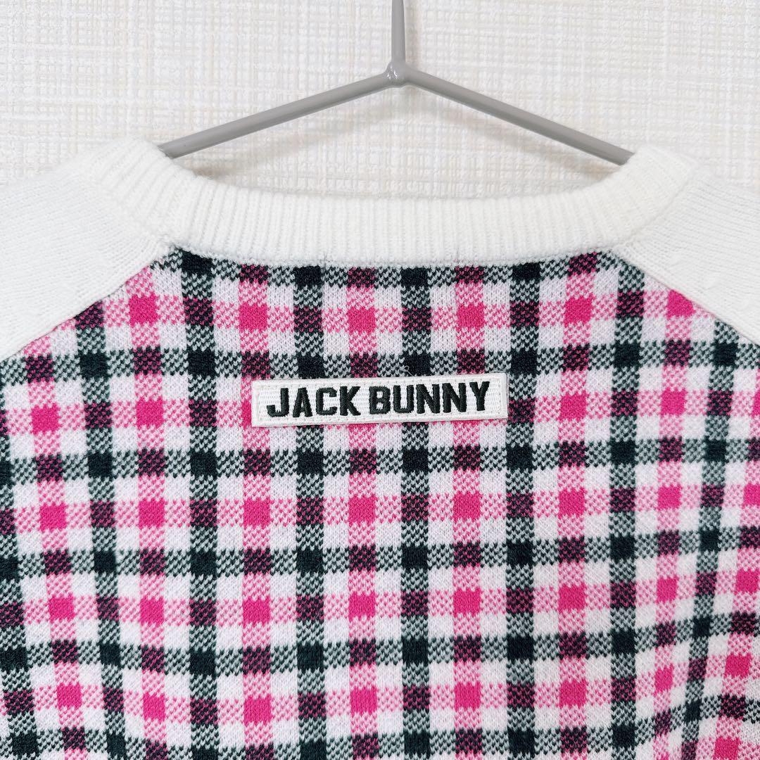 ジャックバニー メンズ チェック柄 セーター サイズ6