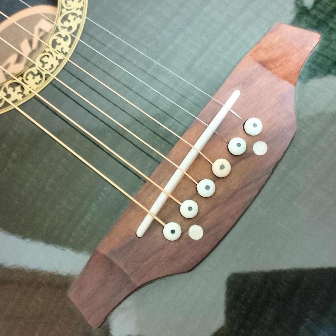 美品　ARIA　AMB-35S BKS　エレアコ　弦は新品 DADDARIO