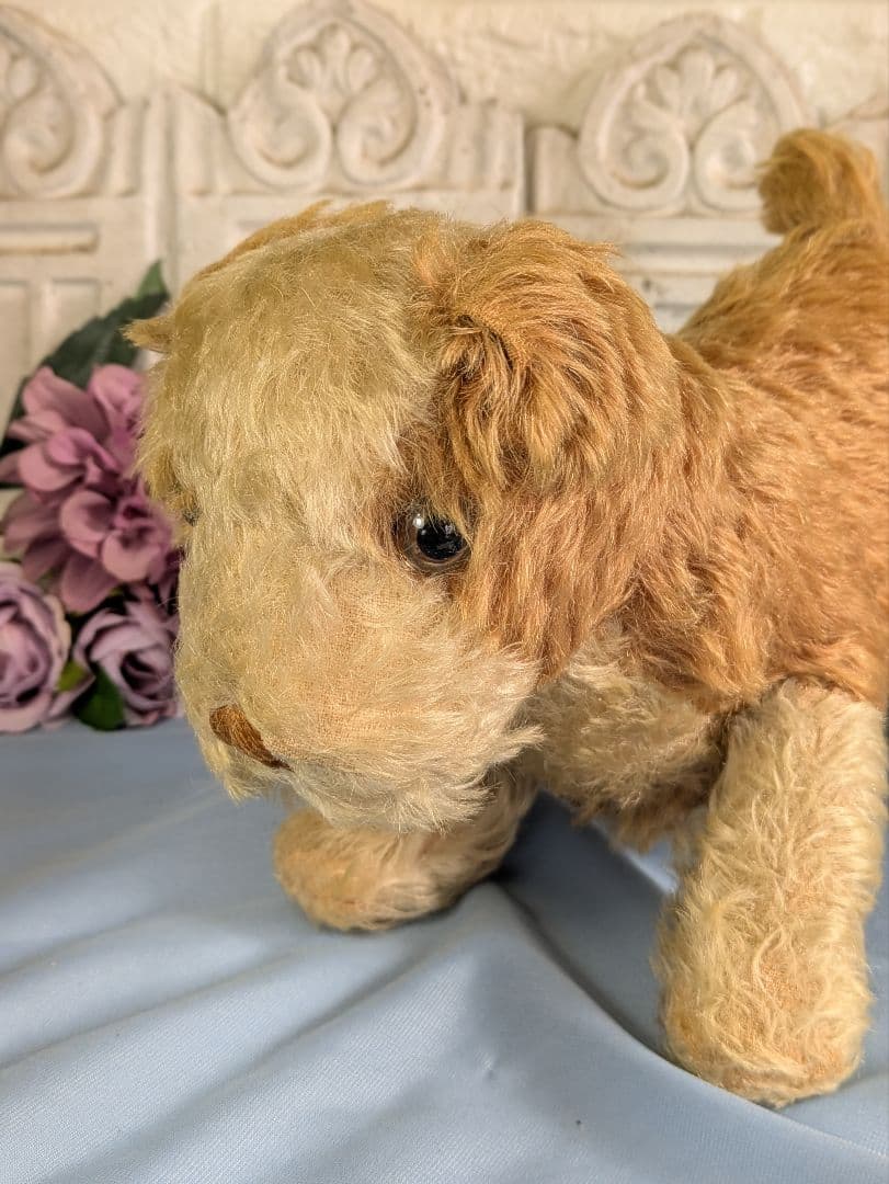 アンティーク ドイツ製 犬 ぬいぐるみ 横幅３０cm