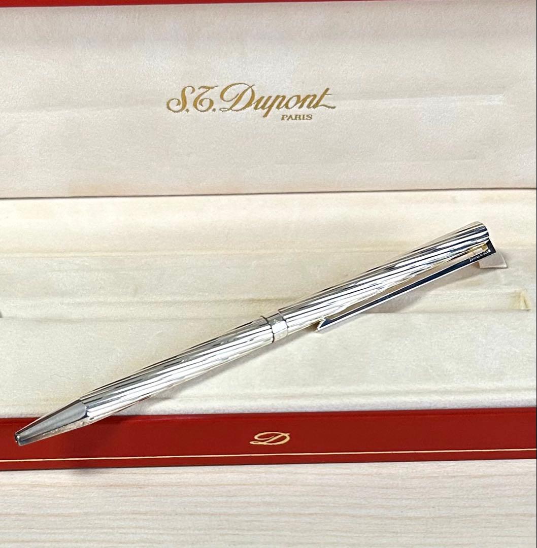 S.T.DUPONT デュポン ボールペン　シルバー　※元箱付属品　ツイスト