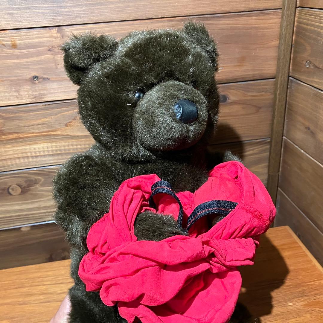 llbean teddy bear コラボ　ぬいぐるみ　アノラックパーカー　赤