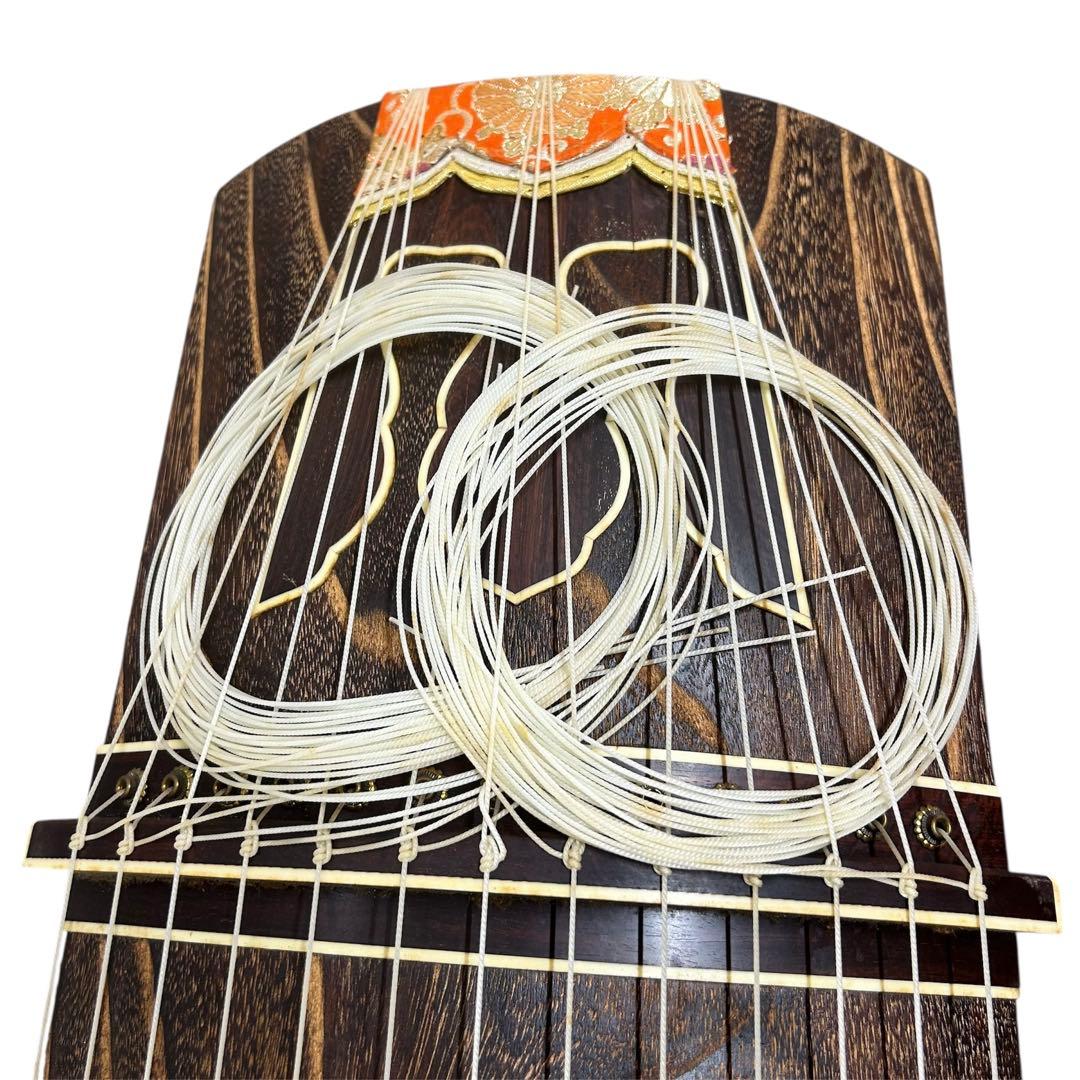 並甲 箏 13弦 銘なし 練習用 カバー付 ※割れあり　たのめる便