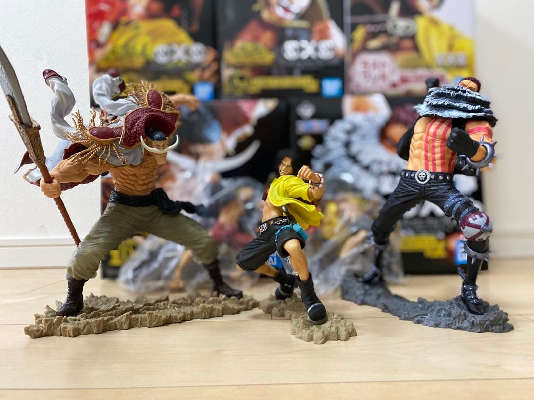 ワンピース　一番くじ　メモリアルログ　フィギュア　白ひげ　カタクリ　エース