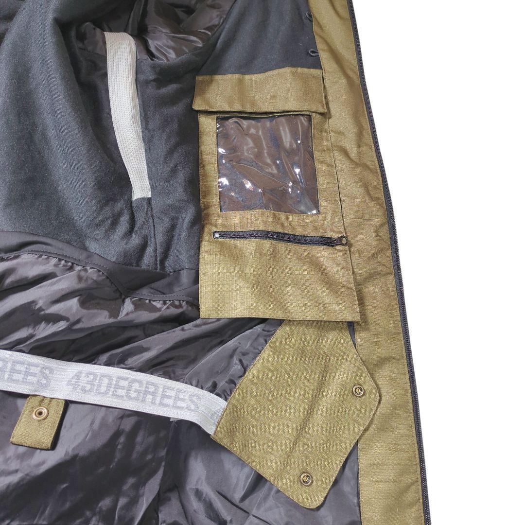 ✨️43d 43DEGREES スノーボードウェア ジャケット カモフラ L