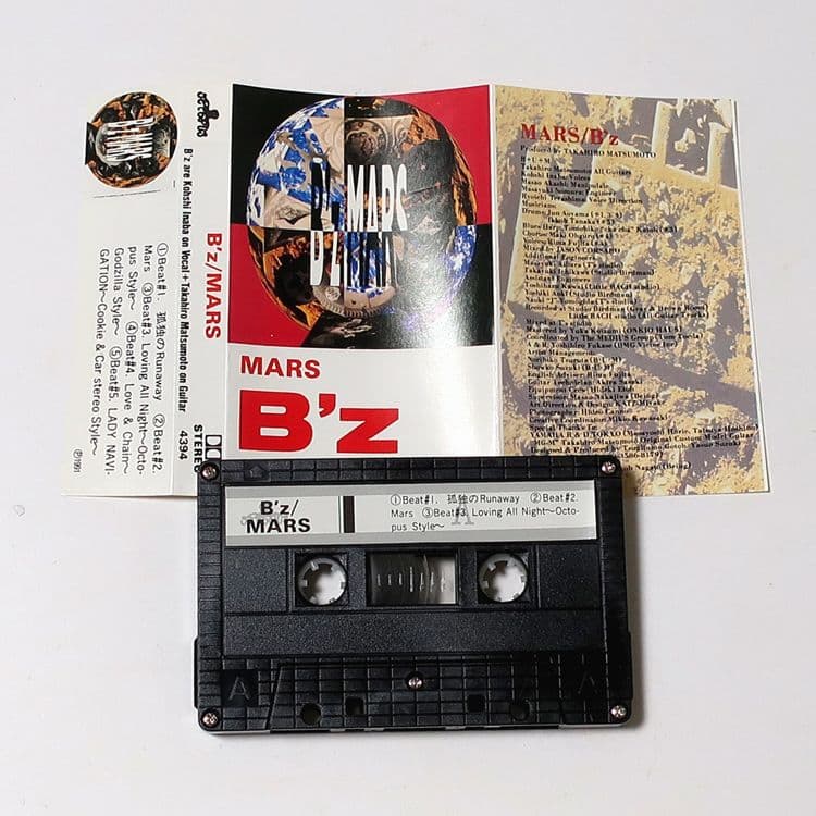 海外盤 カセットテープ B'z MARS 当時物 アナログ テープ グッズ