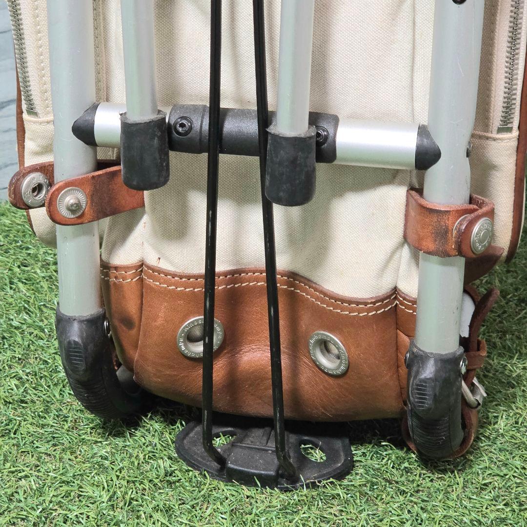 【希少】ミズノ フレームウォーカー × 木の庄帆布 キャディバッグ スタンド式