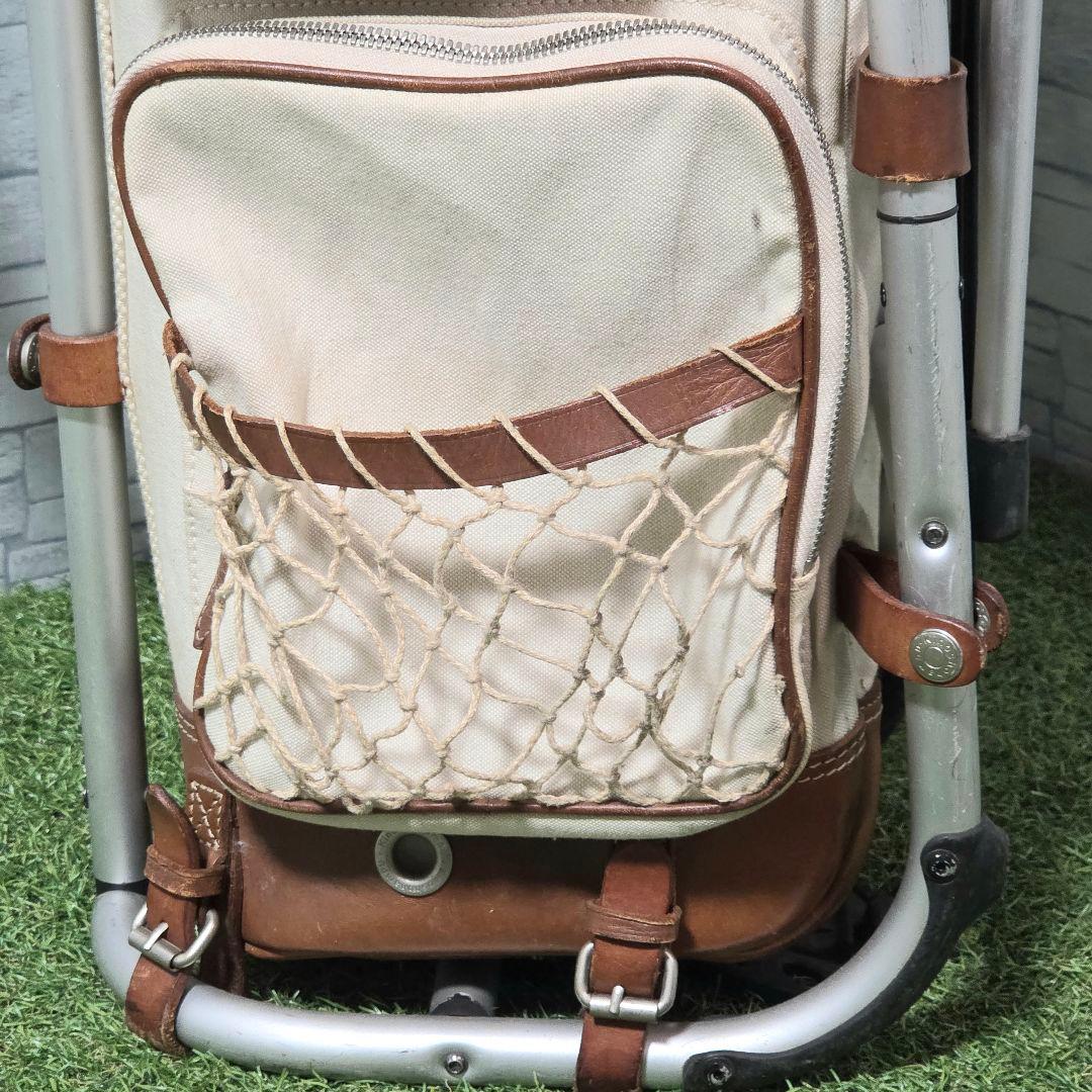 【希少】ミズノ フレームウォーカー × 木の庄帆布 キャディバッグ スタンド式