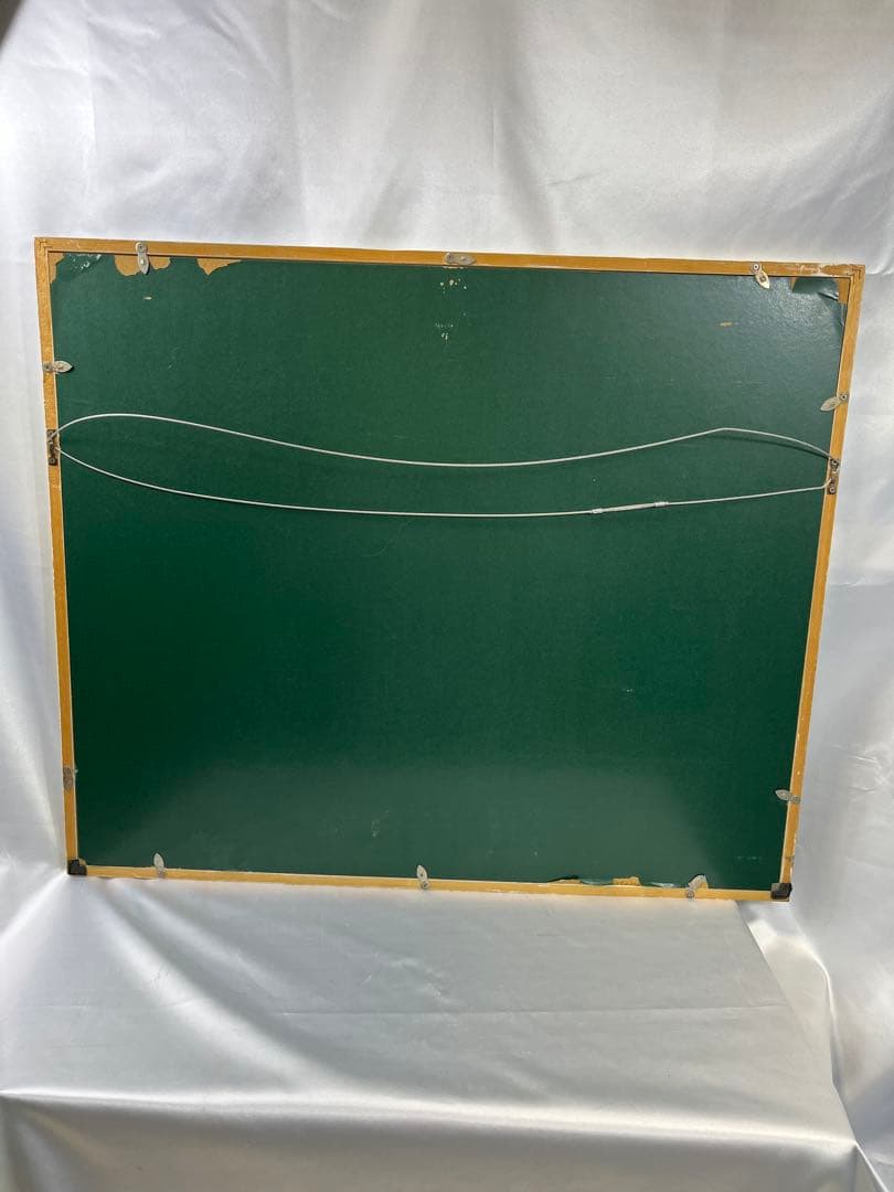 額入り水彩画 星空のシーソー 1138