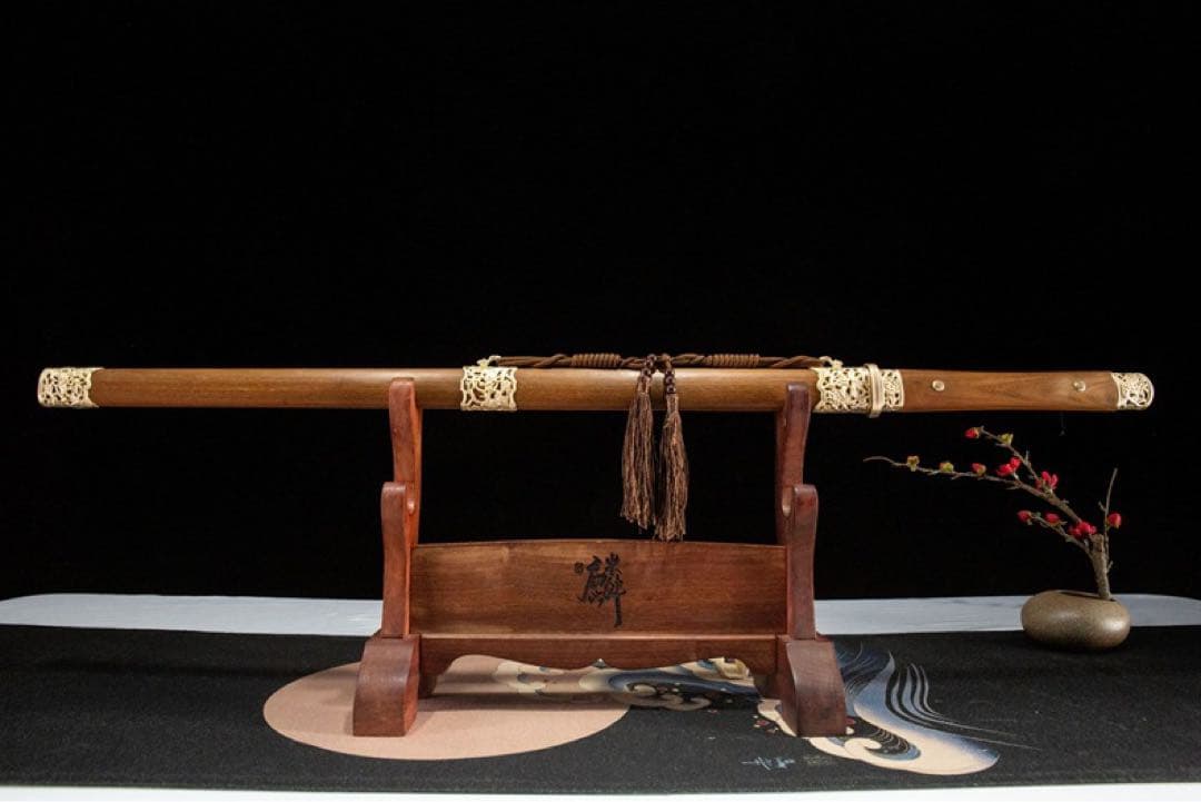 鏡面唐刀 模造刀 居合刀 武士道 武具 漢剣 唐刀 龍泉剣 手鍛造打