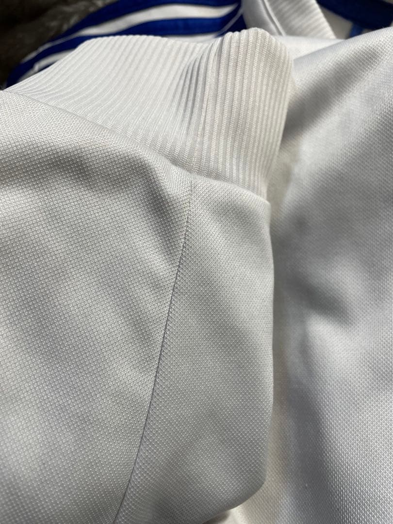 アディダスチェルシー ロゴ ワッペン スリーライン アンセムジャケット 白 L