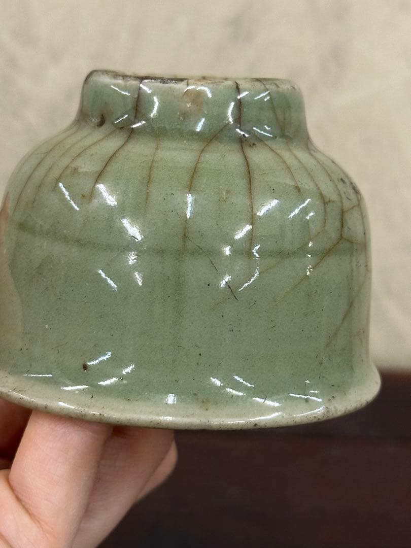 中國古美術 明龍泉 青磁 茶碗 盃 茶道具 煎茶道具