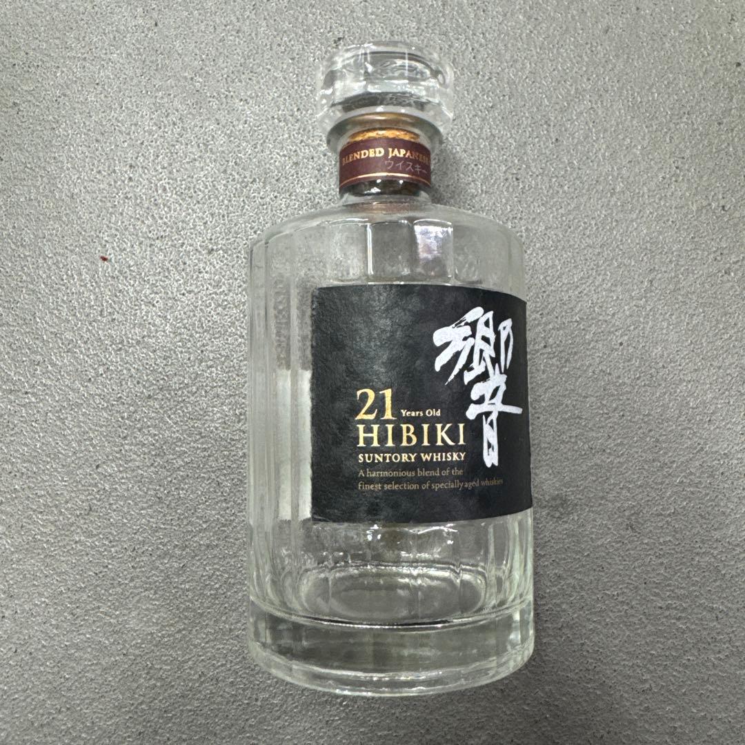 Hibiki 21年 ウイスキー 空瓶・箱入り