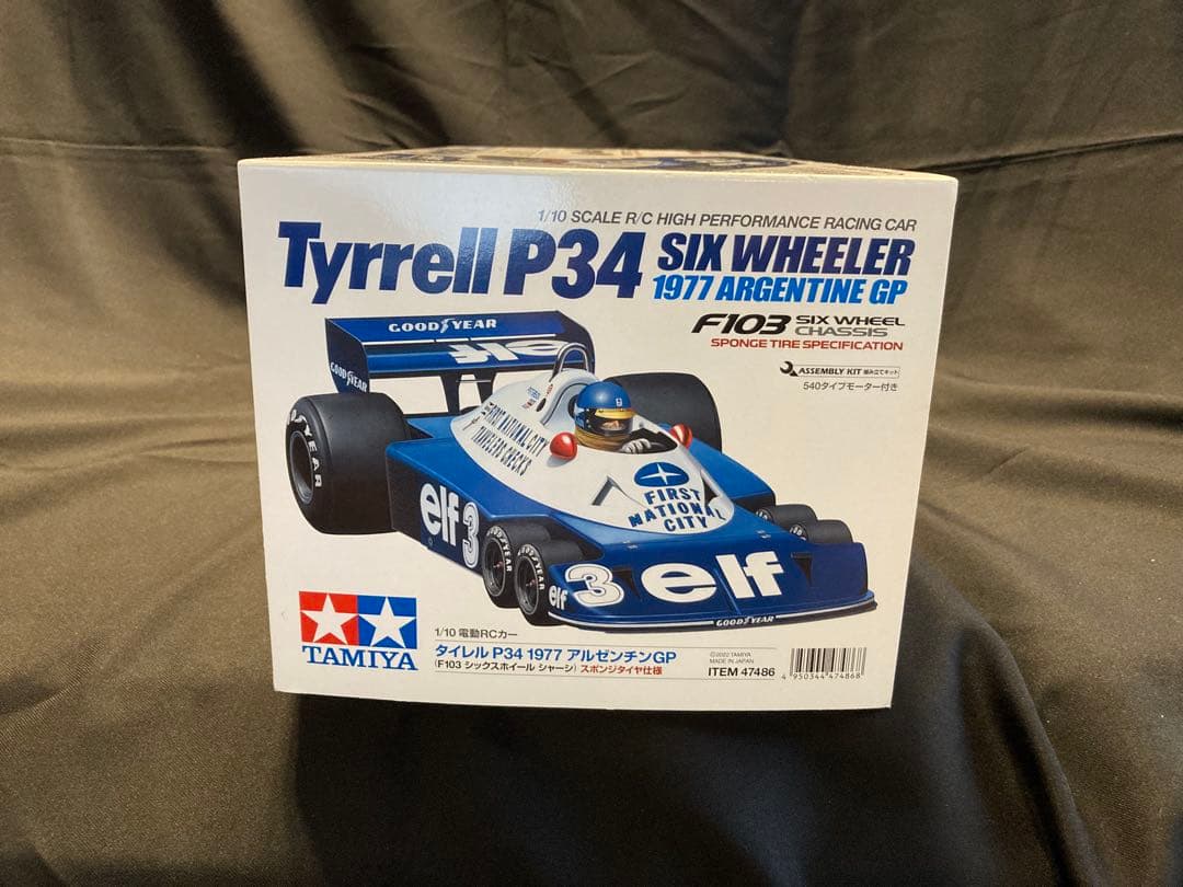 タミヤ1/10ラジコン タイレル アルゼンチンGP(未組立)