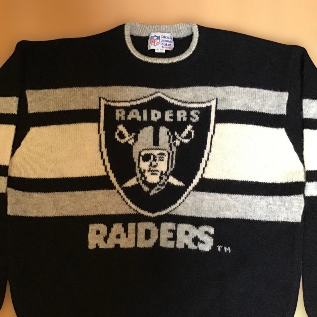 新品NFL RAIDERS オフィシャルセーター wool 100% サイズF