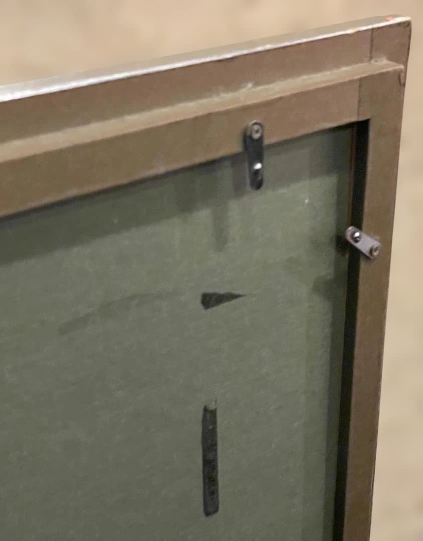 木製 フレーム 額縁 大型 絵画 写真 ポスター 展示 シルバー シンプル 美品