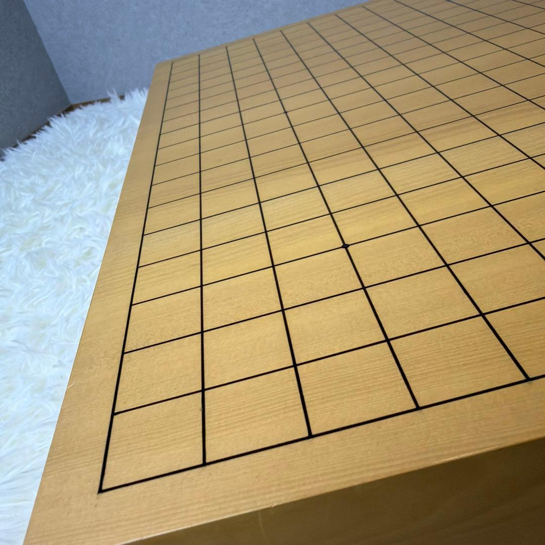 【極美品】本榧 卓上 碁盤 囲碁盤 柾目 ハギ盤 3枚継 厚さ5.5cm