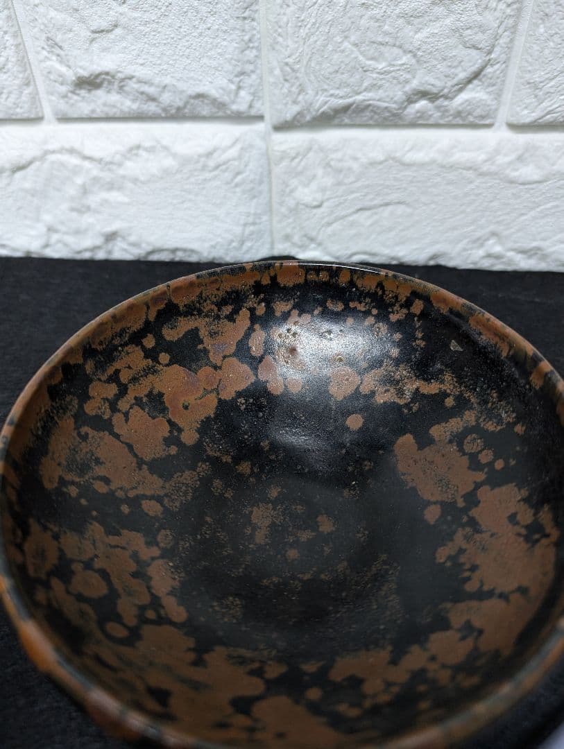 宋代 建盞系 黒釉鉄斑碗 茶碗 天目茶碗 古陶磁器 本物保証