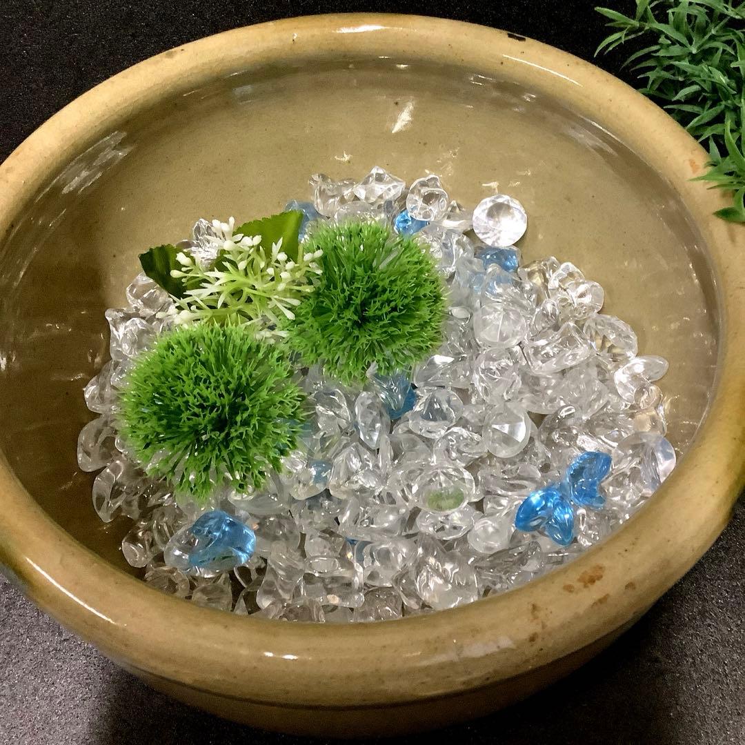 黄瀬戸　こね鉢・水鉢・花鉢・めだか鉢**昭和レトロ**