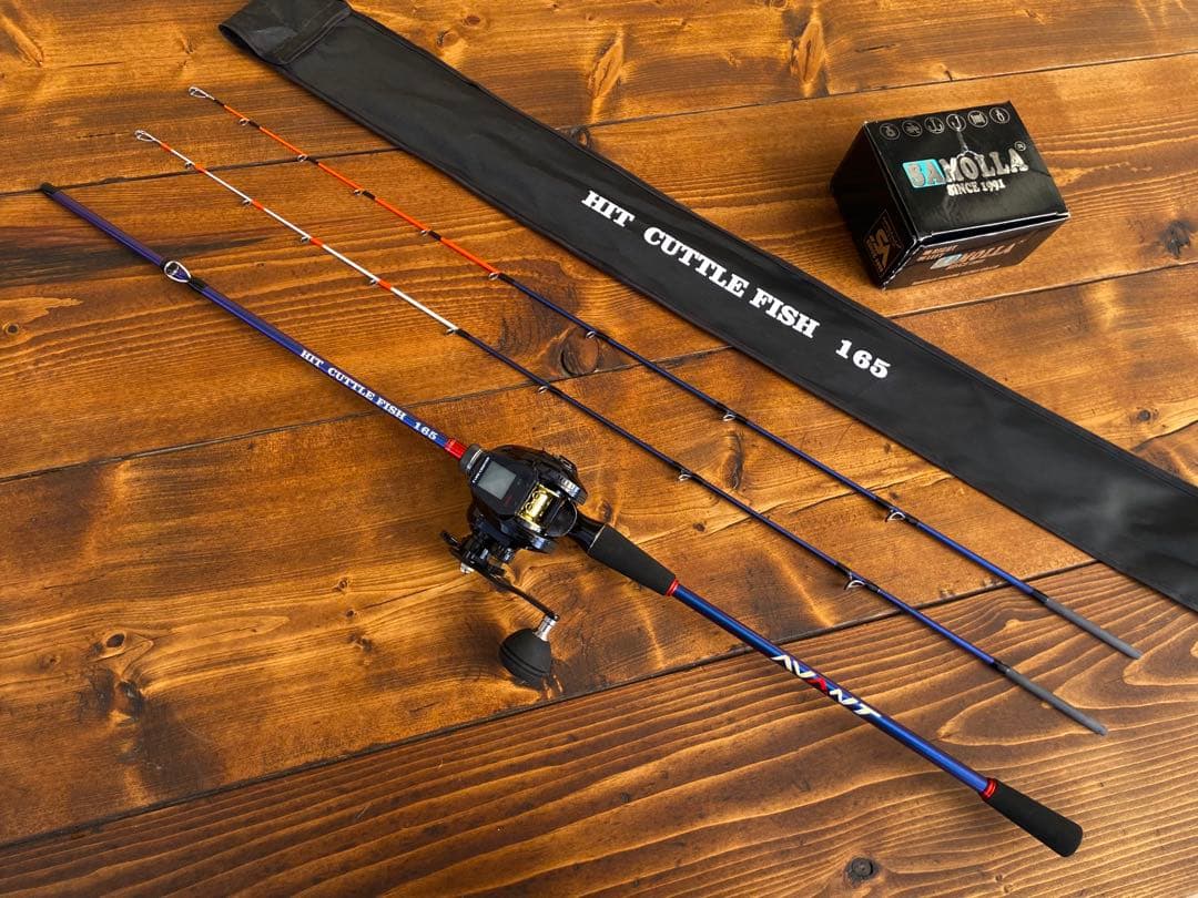 ジギングロッド　デジタルカウンター付きベイトリール　タイラバ　2wayティップ
