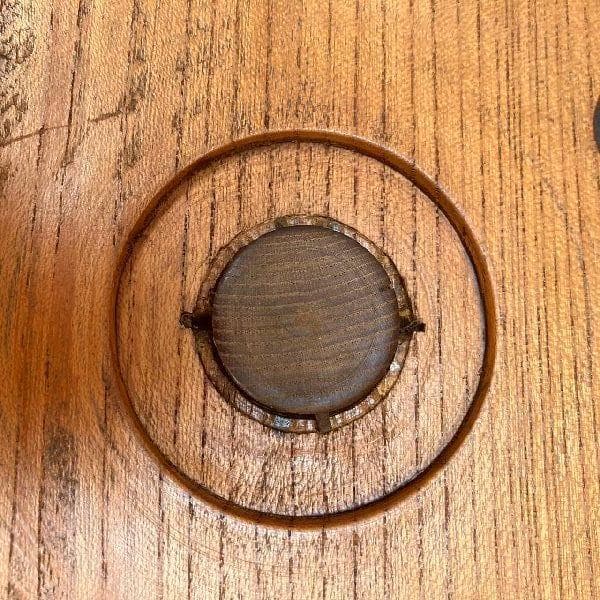 50s ヴィンテージ*古いウッド キャンドルスタンド*木製 無垢材 燭台*蝋燭台