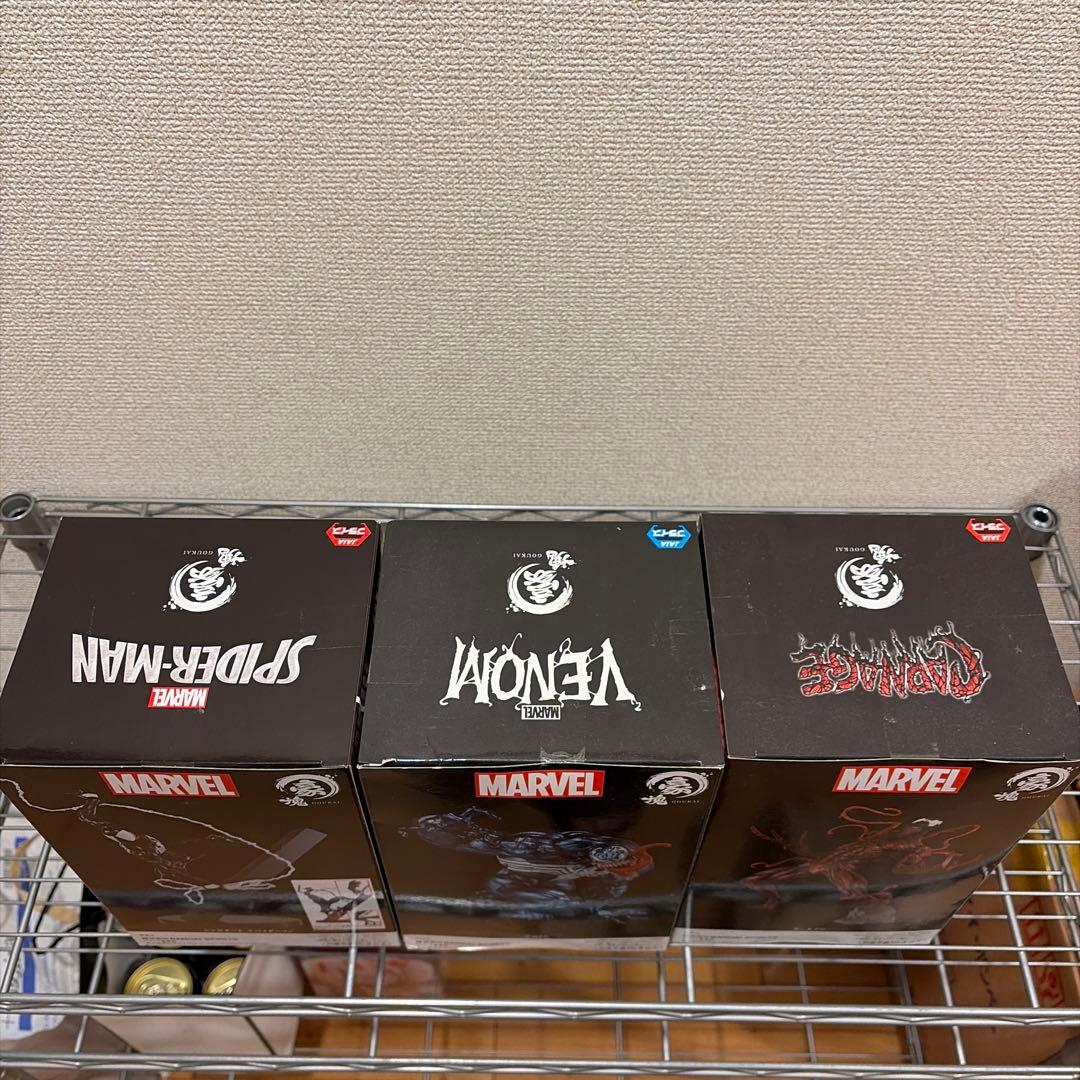 MARVEL 豪塊 ヴェノム カーネイジ スパイダーマン フィギュア