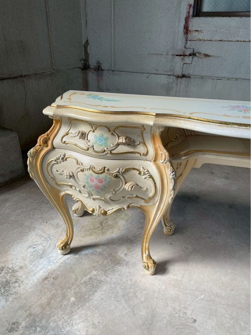 高級家具　イタリア製　SILIK社　コンソール　ロココ調　定価72万