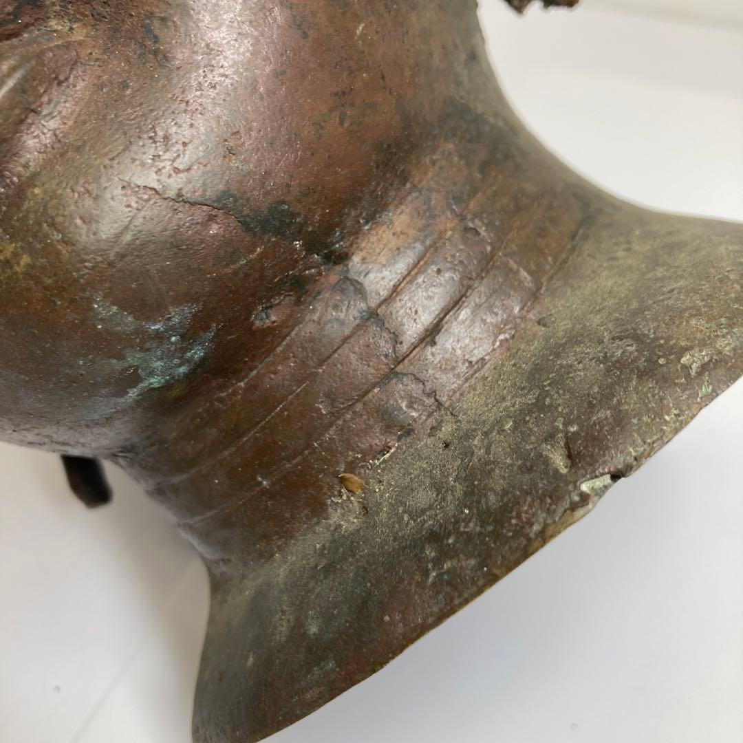 古銅　チベット仏　仏頭　2773g トヒサ　東さ7-0331①