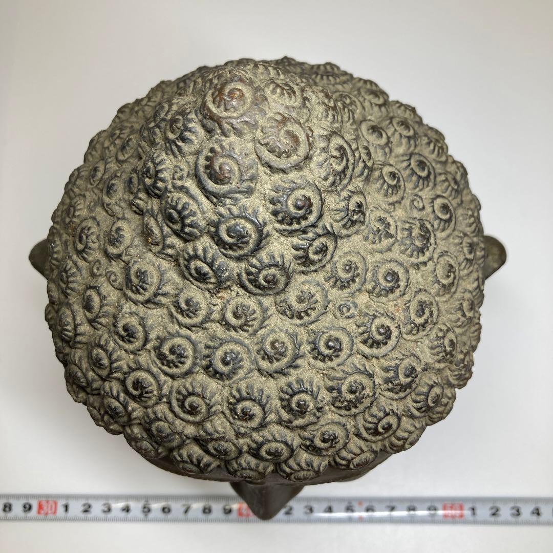 古銅　チベット仏　仏頭　2773g トヒサ　東さ7-0331①