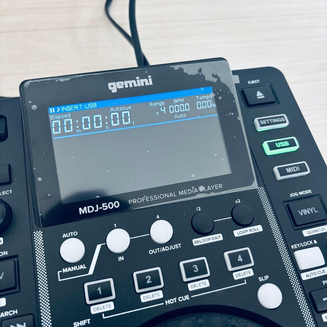 Gemini MDJ-500 プロ用DJプレーヤー 美品 USB対応 波形表示
