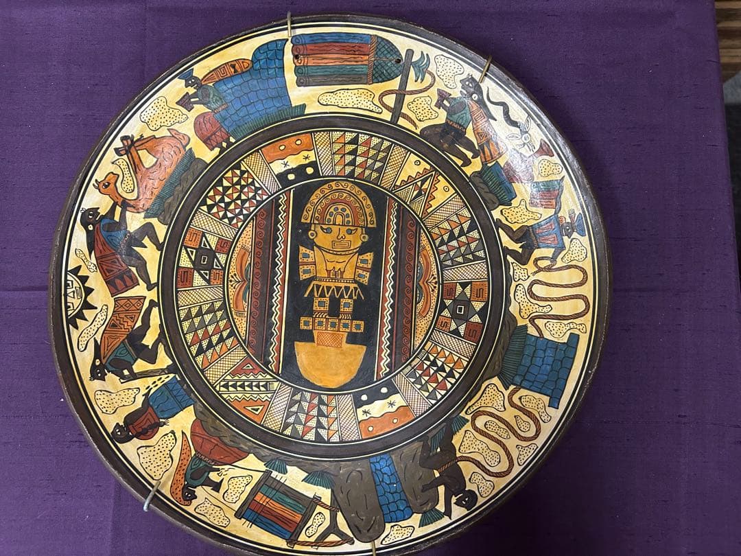 ペルーで購入　マチュピチュの飾り皿