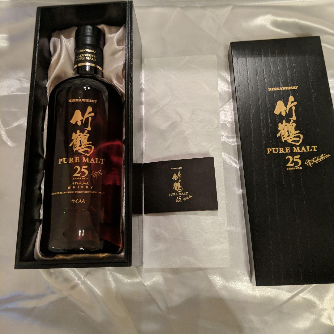 竹鶴２５年７００ｍｌ新品、ニッカウイスキー２０年原酒５００ｍｌ新品未開封箱